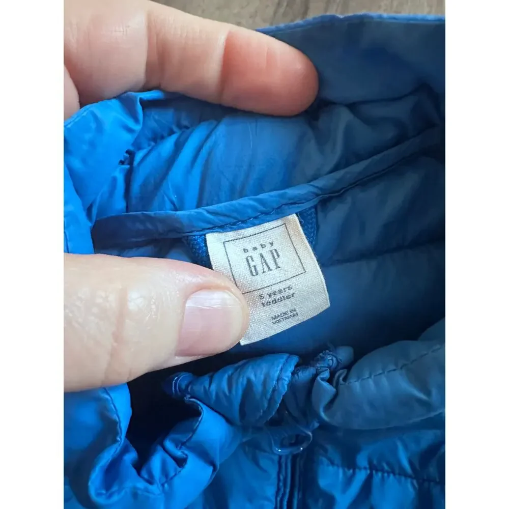 Baby Gap Kids Blue ColdControl Puffer Vest - Size 5